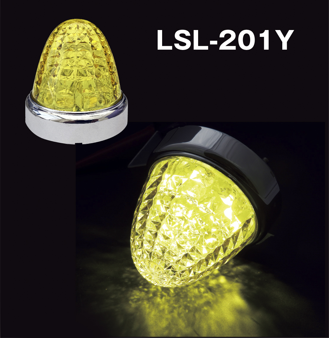 LSL-201Y LEDクリスタルハイパワーマーカー YY 「激光」 イエロー 