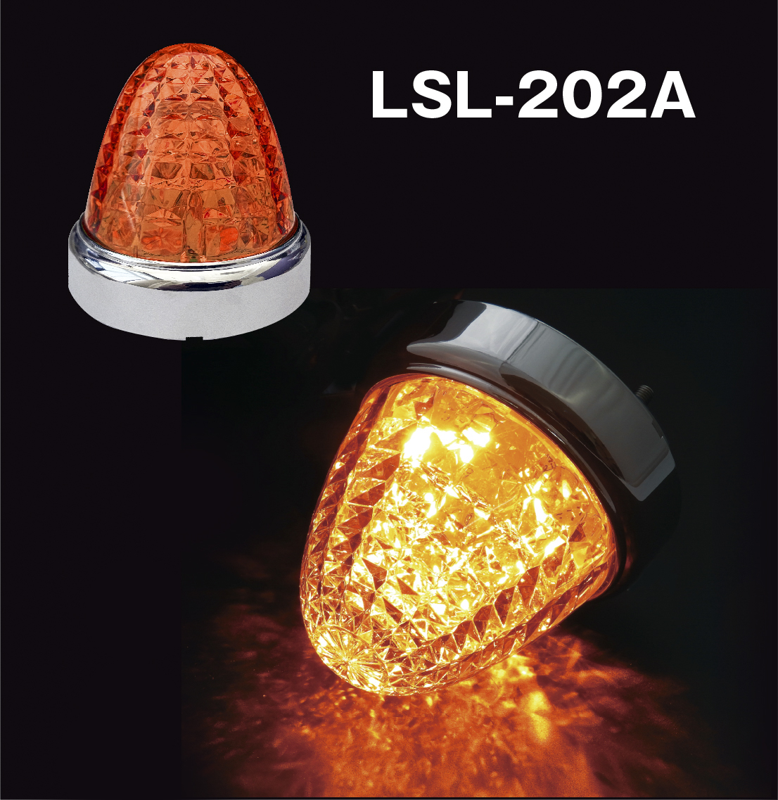 LSL-202A LEDクリスタルハイパワーマーカー AA 「激光」 アンバー 