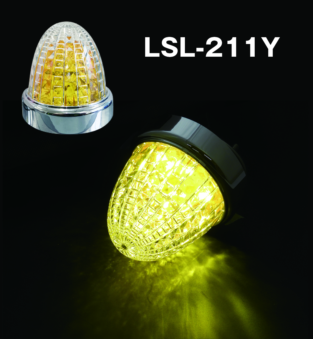 日本ボデーパーツ工業【10個】LSL-211Y JB激光2 LEDマーカー2 クリアー／イエロー